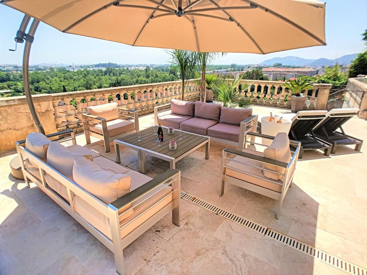 3 Bedrooms Villa Near Cannes - Pool & Jacuzzi - Sea View Mandelieu Zewnętrze zdjęcie