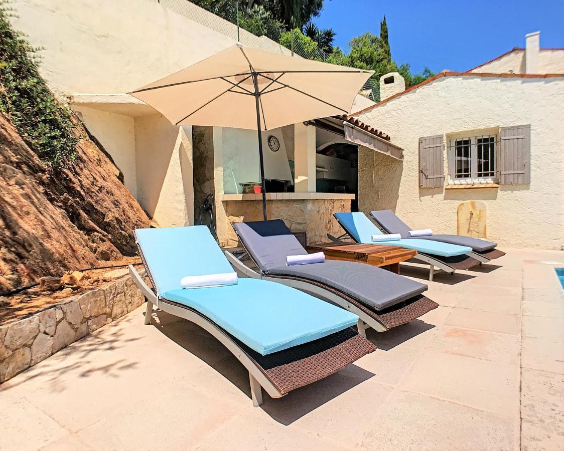 3 Bedrooms Villa Near Cannes - Pool & Jacuzzi - Sea View Mandelieu Zewnętrze zdjęcie