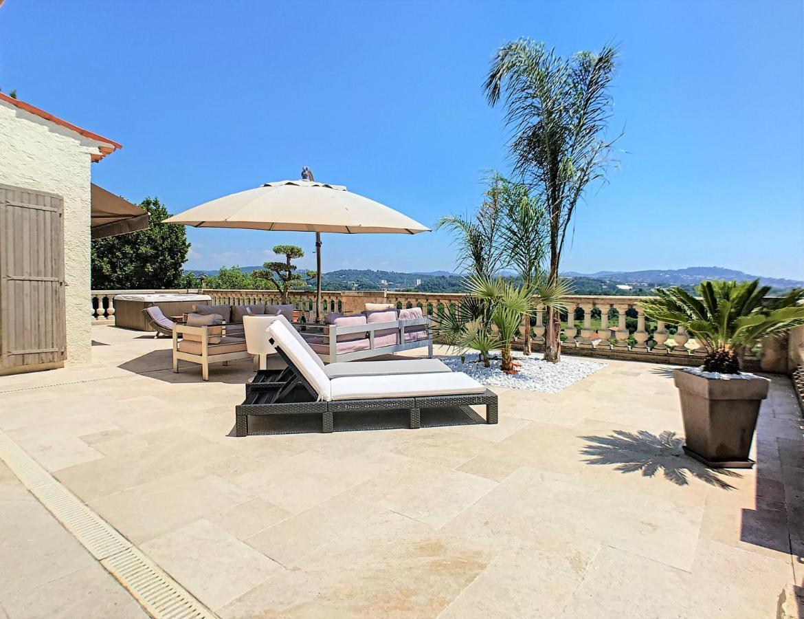 3 Bedrooms Villa Near Cannes - Pool & Jacuzzi - Sea View Mandelieu Zewnętrze zdjęcie